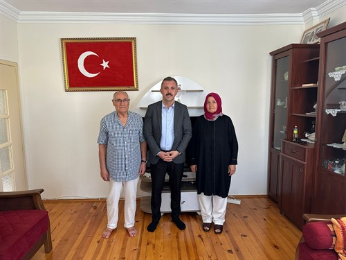 Kaymakam Ahmet SOLMAZ Şehit Ailelerini Ziyaret Etti
